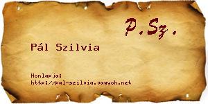 Pál Szilvia névjegykártya